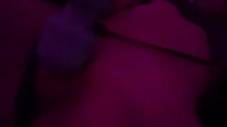 Stimulating my clit cock