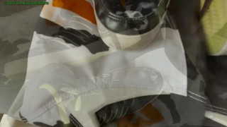 Cum on Adidas Hardcourt and cutting them