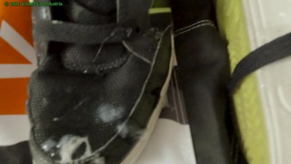 Cum on Adidas Hardcourt and cutting them