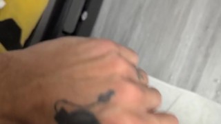 Big white dick stroking till nut