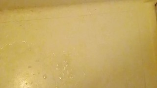 Orgasm in bathroom and released a load of cum