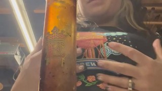 BBW step mom milf 420 smoking fetish bake bong hits