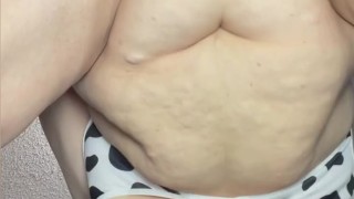 PLUMP BBW HUCOW WITH HUGE TITS MOOS TO BE BRED. BREEDING CREAMPIE 🐮