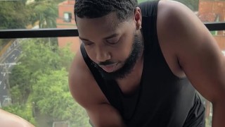 She receives an intimate romantic massage from her black friend
