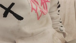 Huge cock close up with nice drip