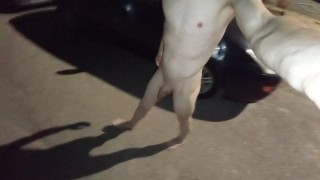 Naked on the street