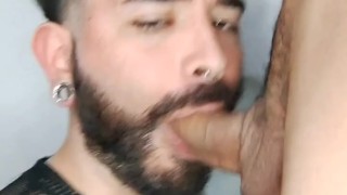 Sucking a 22cm XXL straight cock - Part 1