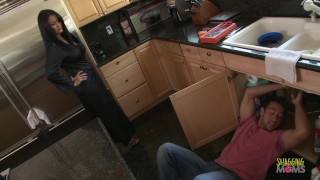 Horny plumber gets to do more than just fix some pipes