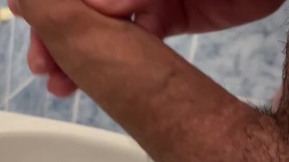 Quick masturbation in a bedroom