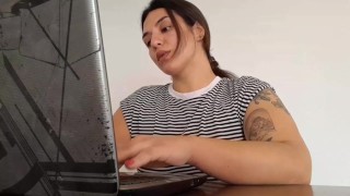 Carla Farting While She's Working!