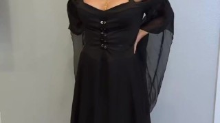 Showing Off My New Vampire Fangs & Vampire Costume