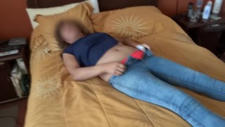 Stepson wants to fuck me, I pull up my jeans so he can cum in my ass, full of milk