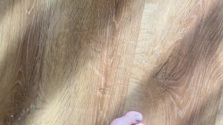 Girl wetting the floor