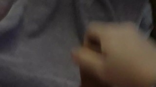 Masterbation with a 8" dildo