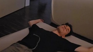 Boy plays in bed and gets caught