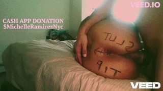 FOOT BALL BOOTY BIG ASS TATTOO EBONY BROWN BUTT