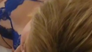 CHeLSi Mari showS Off SeXy Lingerie whiLE blowing stranger in his suite on her last night in Vegas