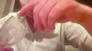 Double ejaculation and eating all that deliciously sticky sperm, 🤤 mmm miam