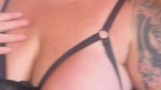 Talking dirty to you while I rub my huge tits