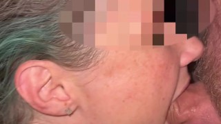 MILF Sucks and Slobbers on Head and Then Deepthroats Big Uncut Cock! Onlyfans Snookybaby28