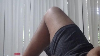 Hand job with cum shot smoking