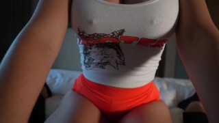 HOOTERS BIMBO Gets FUCKED and SUCKS COCK during JOB INTERVIEW