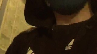 Pupper Fox public flashing soft cock Zg cock and ball ring