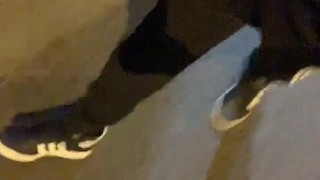 Pupper Fox public flashing soft cock Zg cock and ball ring