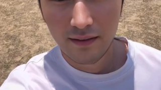 サンプル ジーパンから勃起状態でこんにちは⤴︎してきてからオナニーを開始し最後はフィニッシュ‼️