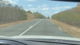 Je me masturbe en voiture et grosse ejaculation en extérieur! 🍆💦