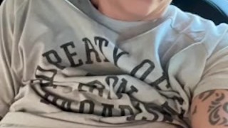 A little pussy play in the Walmart parking lot