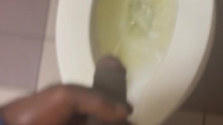 Went to take a PISS and got HORNY •bathroom moan•