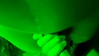 While sex sauna cruising young twink found a juicy dick in a neonlight room to suck the cum out