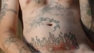 Small beads smoking cumshot