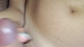 Sensual tease to intense fucking and explosive handjob cumshot