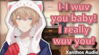 A Romantic Night with your Neko Boyfriend🐱(ASMR)(Cute)(Rain)(Kisses)(Purring)(Wholesome