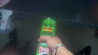 Fucking my homemade pocket pussy while talking dirty