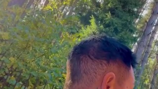 Milf Gave Her Big Ass In The Woods, Hot Sex