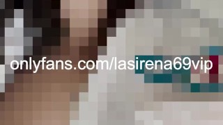 Beautiful LaSirena69 Wearing Her White Bikini In The Shower