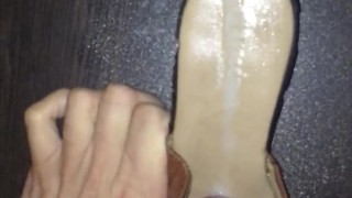 Cum in Neighbor's Slipper