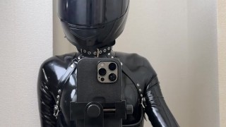 [latex] Masturbation of Cat Helmet Rubber Doll💜