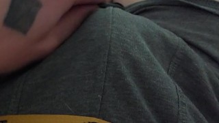 ASMR rubbing through boxers until hard