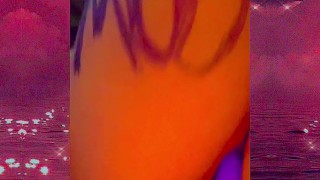 Horny lil cum slut squirts all over making a mess!!