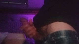 I cum over a porn movie