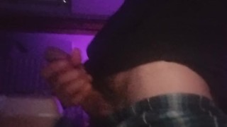 I cum over a porn movie