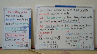 Selling price, purchase price, list price and discounted price[JapanMath](Big)