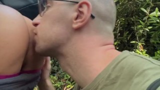 Twink ass takes fat dick raw in public @joaquinsantanax
