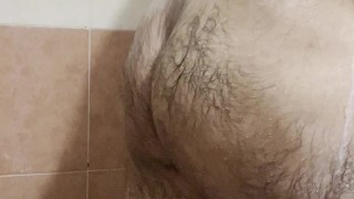 Shaving my balls and dick, then after shower