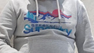 Just wanking my hairy uncut cock through the zip of my jeans.