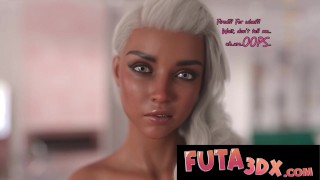 Futa3dX - Two MONSTER COCK Big Tittied Futas Fucking Each Other Hard On Vacation - Comic